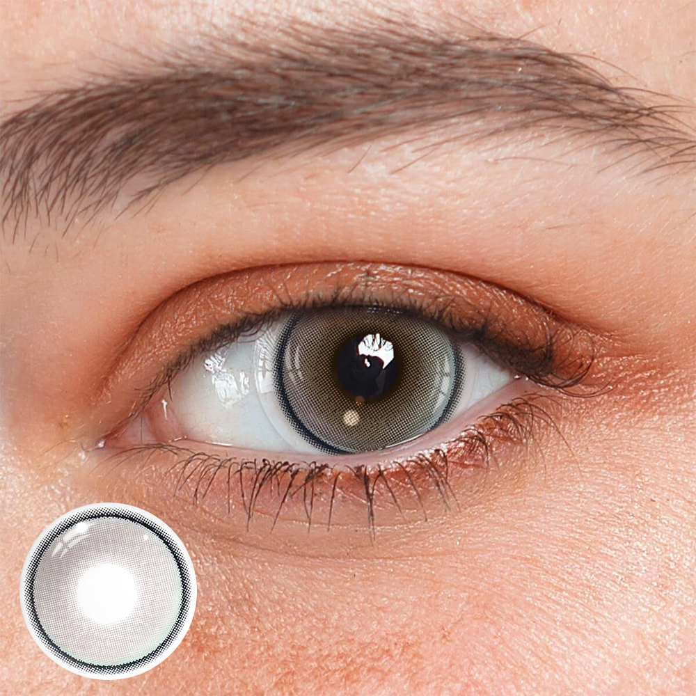 Aura Gray Coloured Contact Lenses